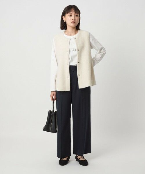 green label relaxing / グリーンレーベル リラクシング ベスト | FOXブレンド セッケツ ニット ジレ | 詳細3