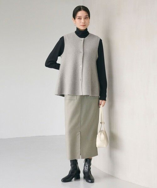 green label relaxing / グリーンレーベル リラクシング ベスト | FOXブレンド セッケツ ニット ジレ | 詳細8