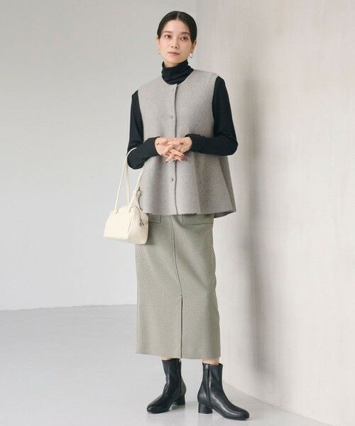 green label relaxing / グリーンレーベル リラクシング ベスト | FOXブレンド セッケツ ニット ジレ | 詳細9