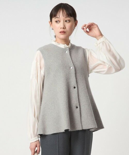 green label relaxing / グリーンレーベル リラクシング ベスト | FOXブレンド セッケツ ニット ジレ | 詳細11