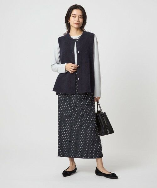 green label relaxing / グリーンレーベル リラクシング ベスト | FOXブレンド セッケツ ニット ジレ | 詳細28