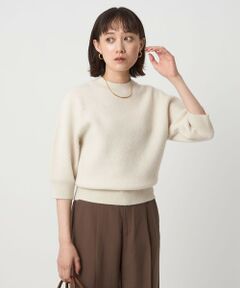 green label relaxing / グリーンレーベル リラクシング ニット・セーター | FOXブレンド ハーフスリーブ プルオーバー ニット