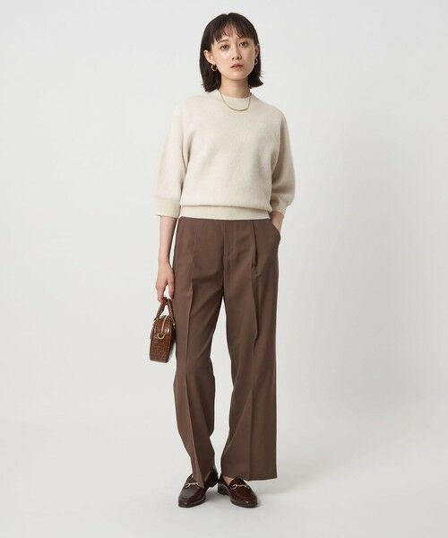 green label relaxing / グリーンレーベル リラクシング ニット・セーター | FOXブレンド ハーフスリーブ プルオーバー ニット | 詳細2