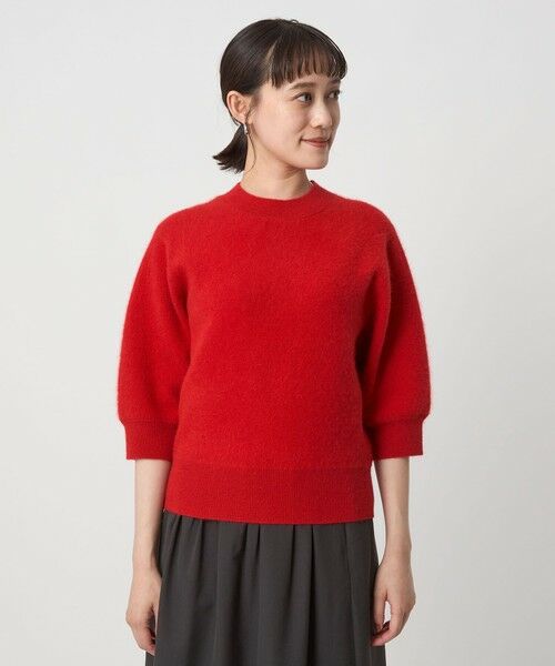 green label relaxing / グリーンレーベル リラクシング ニット・セーター | FOXブレンド ハーフスリーブ プルオーバー ニット | 詳細14