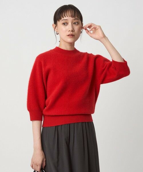 green label relaxing / グリーンレーベル リラクシング ニット・セーター | FOXブレンド ハーフスリーブ プルオーバー ニット | 詳細11