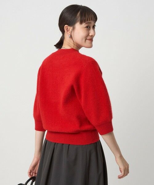 green label relaxing / グリーンレーベル リラクシング ニット・セーター | FOXブレンド ハーフスリーブ プルオーバー ニット | 詳細12