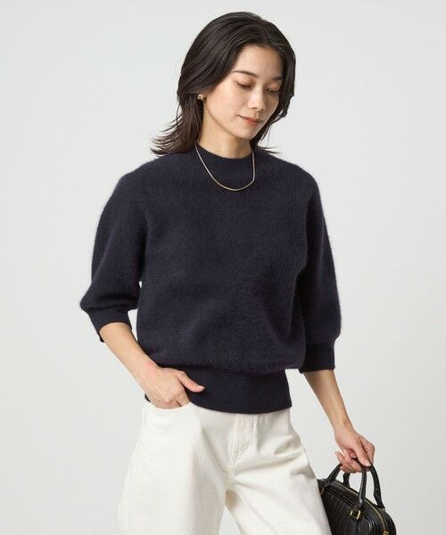 green label relaxing / グリーンレーベル リラクシング ニット・セーター | FOXブレンド ハーフスリーブ プルオーバー ニット | 詳細22