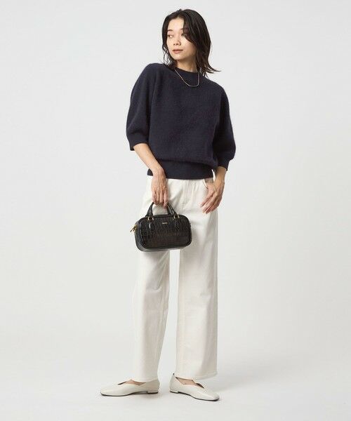 green label relaxing / グリーンレーベル リラクシング ニット・セーター | FOXブレンド ハーフスリーブ プルオーバー ニット | 詳細23