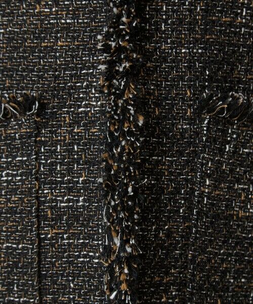 green label relaxing / グリーンレーベル リラクシング ノーカラージャケット | ミックスツイードライク ポケット ノーカラー ジャケット | 詳細27