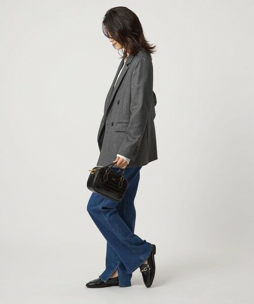 green label relaxing / グリーンレーベル リラクシング テーラードジャケット | ホームスパン ダブル ジャケット ストレッチ | 詳細3