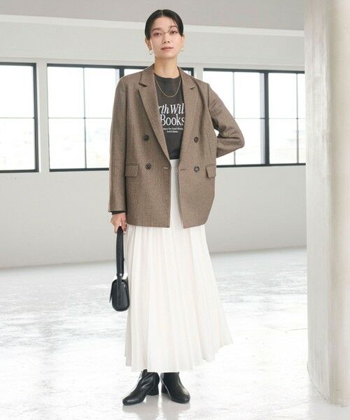 green label relaxing / グリーンレーベル リラクシング テーラードジャケット | ホームスパン ダブル ジャケット ストレッチ | 詳細20