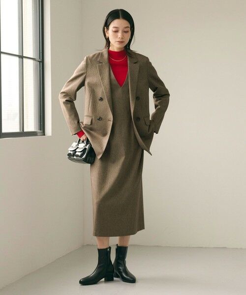 green label relaxing / グリーンレーベル リラクシング テーラードジャケット | ホームスパン ダブル ジャケット ストレッチ | 詳細23