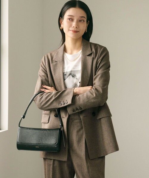 green label relaxing / グリーンレーベル リラクシング テーラードジャケット | ホームスパン ダブル ジャケット ストレッチ | 詳細9