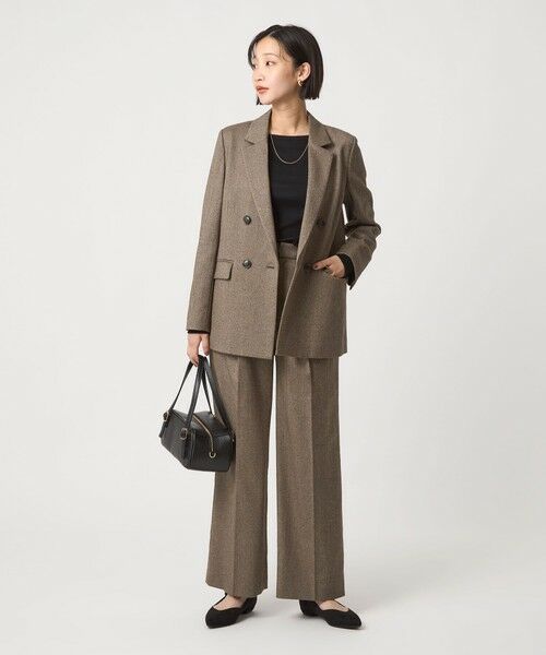 green label relaxing / グリーンレーベル リラクシング テーラードジャケット | ホームスパン ダブル ジャケット ストレッチ | 詳細28