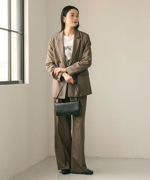 green label relaxing / グリーンレーベル リラクシング テーラードジャケット | ホームスパン ダブル ジャケット ストレッチ | 詳細15