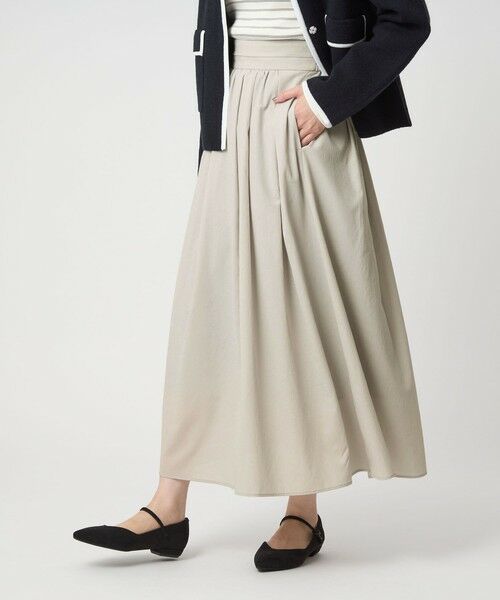 green label relaxing / グリーンレーベル リラクシング ロング・マキシ丈スカート | エアリー ギャザー スカート 2 | 詳細1