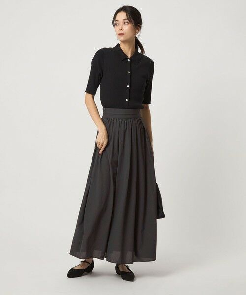 green label relaxing / グリーンレーベル リラクシング ロング・マキシ丈スカート | エアリー ギャザー スカート 2 | 詳細7