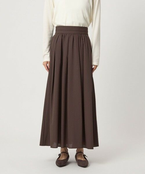 green label relaxing / グリーンレーベル リラクシング ロング・マキシ丈スカート | エアリー ギャザー スカート 2 | 詳細15