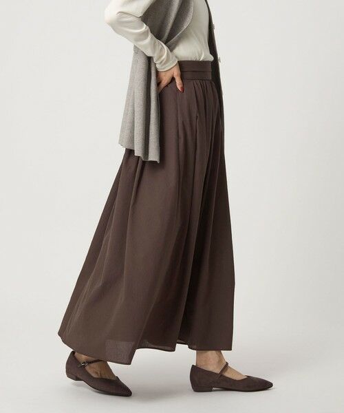 green label relaxing / グリーンレーベル リラクシング ロング・マキシ丈スカート | エアリー ギャザー スカート 2 | 詳細11