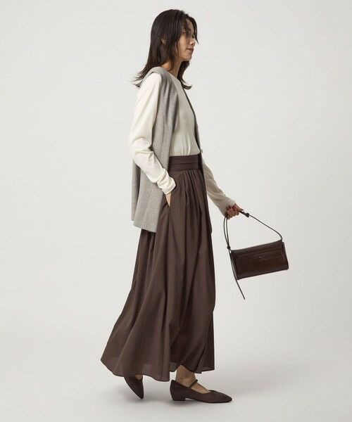 green label relaxing / グリーンレーベル リラクシング ロング・マキシ丈スカート | エアリー ギャザー スカート 2 | 詳細14