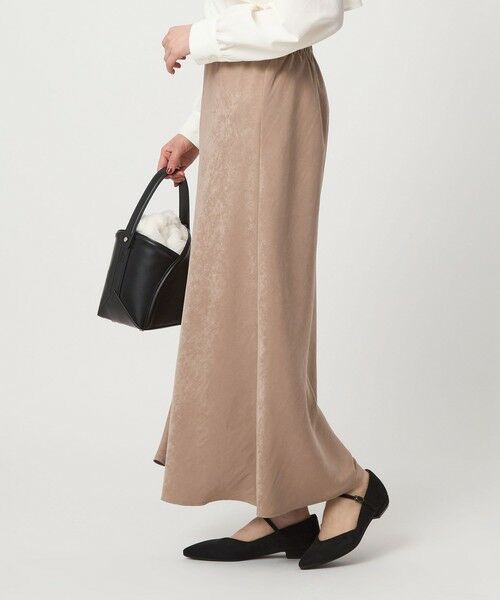 green label relaxing / グリーンレーベル リラクシング ロング・マキシ丈スカート | フィブリル ナロー スカート | 詳細9