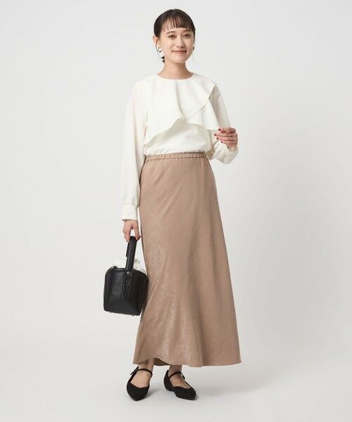 green label relaxing / グリーンレーベル リラクシング ロング・マキシ丈スカート | フィブリル ナロー スカート | 詳細10