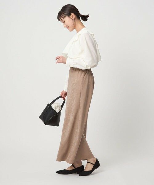 green label relaxing / グリーンレーベル リラクシング ロング・マキシ丈スカート | フィブリル ナロー スカート | 詳細11