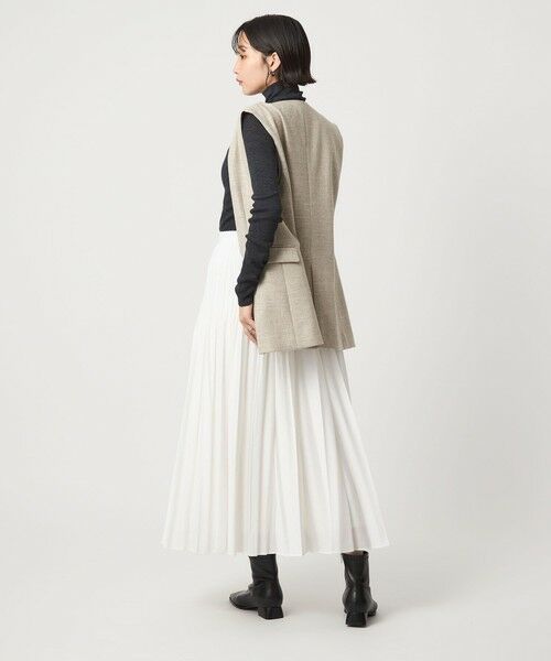 green label relaxing / グリーンレーベル リラクシング ロング・マキシ丈スカート | シアー プリーツ スカート | 詳細10