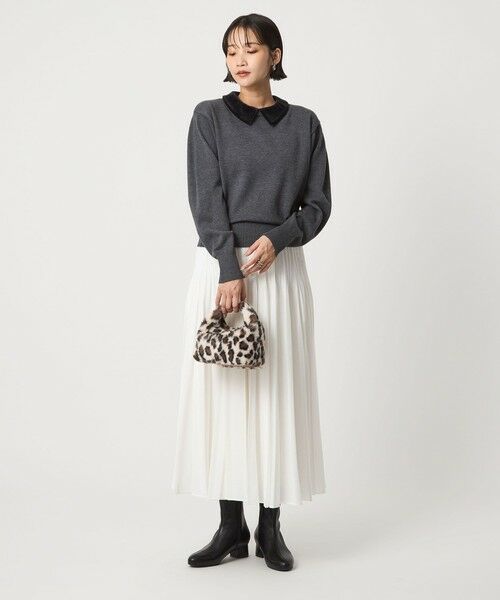 green label relaxing / グリーンレーベル リラクシング ロング・マキシ丈スカート | シアー プリーツ スカート | 詳細12