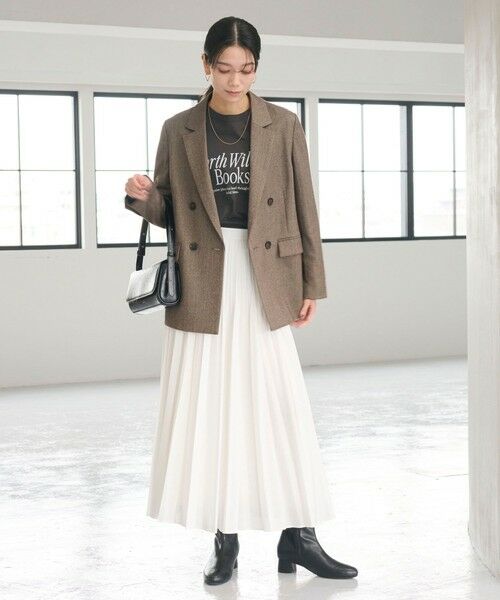 green label relaxing / グリーンレーベル リラクシング ロング・マキシ丈スカート | シアー プリーツ スカート | 詳細3