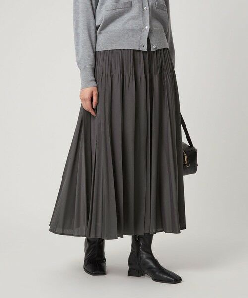 green label relaxing / グリーンレーベル リラクシング ロング・マキシ丈スカート | シアー プリーツ スカート | 詳細18