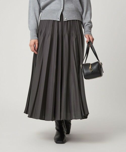 green label relaxing / グリーンレーベル リラクシング ロング・マキシ丈スカート | シアー プリーツ スカート | 詳細19