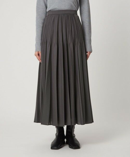 green label relaxing / グリーンレーベル リラクシング ロング・マキシ丈スカート | シアー プリーツ スカート | 詳細22