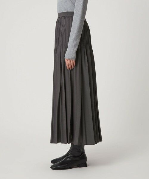 green label relaxing / グリーンレーベル リラクシング ロング・マキシ丈スカート | シアー プリーツ スカート | 詳細23