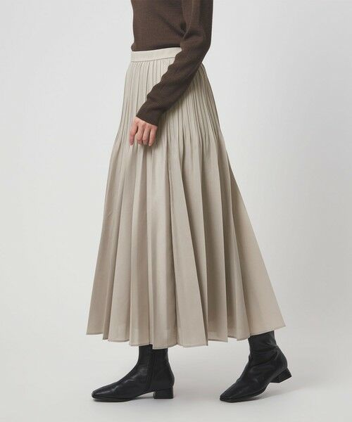 green label relaxing / グリーンレーベル リラクシング ロング・マキシ丈スカート | シアー プリーツ スカート | 詳細23