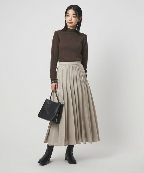 green label relaxing / グリーンレーベル リラクシング ロング・マキシ丈スカート | シアー プリーツ スカート | 詳細24