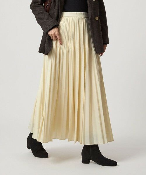 green label relaxing / グリーンレーベル リラクシング ロング・マキシ丈スカート | シアー プリーツ スカート | 詳細26