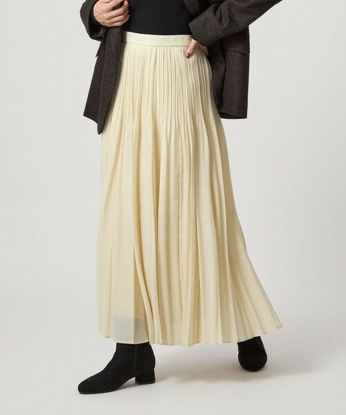 green label relaxing / グリーンレーベル リラクシング ロング・マキシ丈スカート | シアー プリーツ スカート | 詳細27