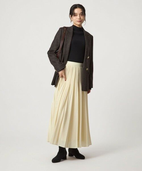 green label relaxing / グリーンレーベル リラクシング ロング・マキシ丈スカート | シアー プリーツ スカート | 詳細30