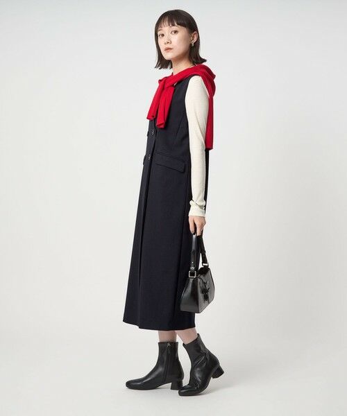 green label relaxing / グリーンレーベル リラクシング ロング・マキシ丈ワンピース | ［size SHORTあり］ウールライク ジャンパースカート | 詳細18