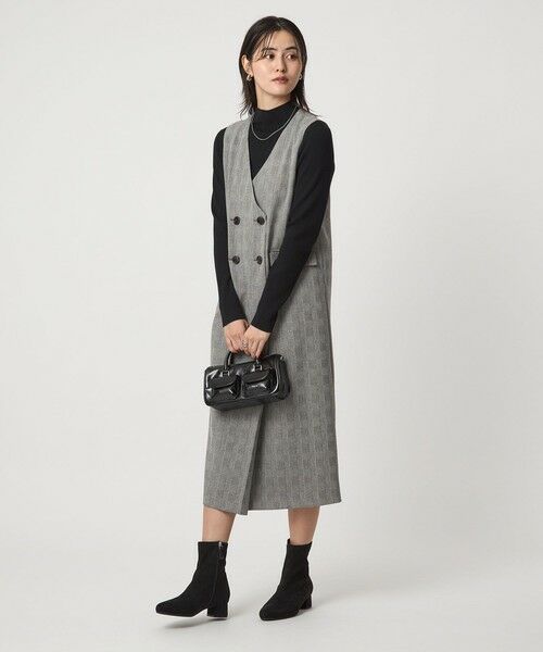 green label relaxing / グリーンレーベル リラクシング ロング・マキシ丈ワンピース | ［size SHORTあり］ウールライク ジャンパースカート | 詳細24