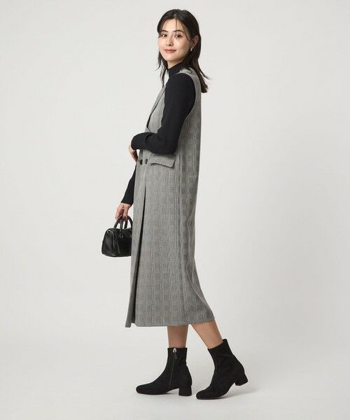 green label relaxing / グリーンレーベル リラクシング ロング・マキシ丈ワンピース | ［size SHORTあり］ウールライク ジャンパースカート | 詳細25