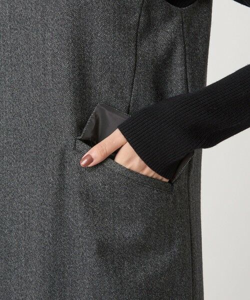 green label relaxing / グリーンレーベル リラクシング ロング・マキシ丈ワンピース | ホームスパン ジャンパースカート ストレッチ | 詳細11