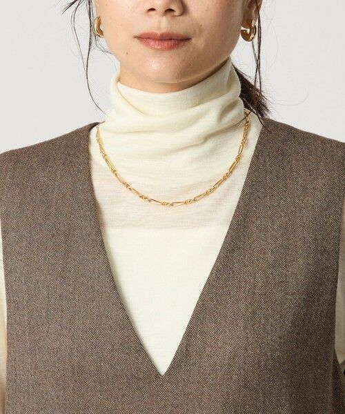 green label relaxing / グリーンレーベル リラクシング ロング・マキシ丈ワンピース | ホームスパン ジャンパースカート ストレッチ | 詳細27