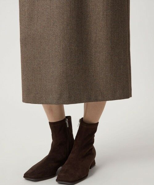 green label relaxing / グリーンレーベル リラクシング ロング・マキシ丈ワンピース | ホームスパン ジャンパースカート ストレッチ | 詳細29