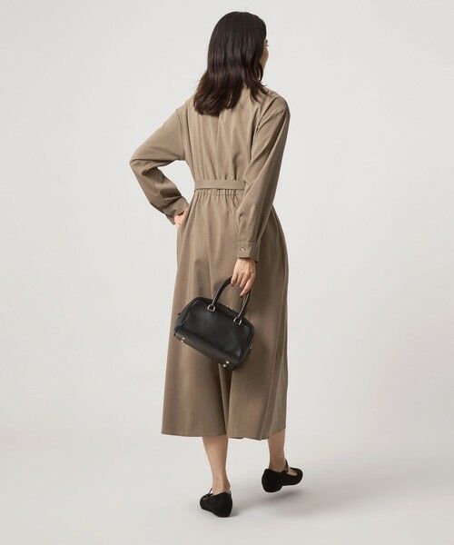 green label relaxing / グリーンレーベル リラクシング ロング・マキシ丈ワンピース | ウエスト ベルト ロングスリーブ ワンピース マシンウォッシャブル | 詳細13