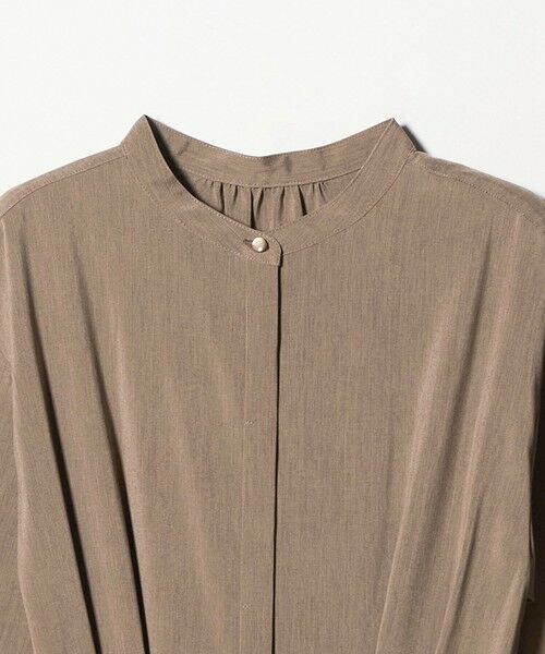 green label relaxing / グリーンレーベル リラクシング ロング・マキシ丈ワンピース | ウエスト ベルト ロングスリーブ ワンピース マシンウォッシャブル | 詳細19