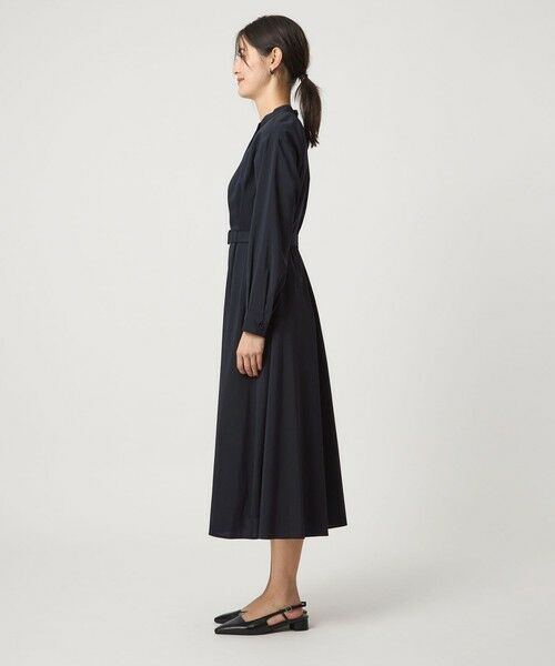 green label relaxing / グリーンレーベル リラクシング ロング・マキシ丈ワンピース | ウエスト ベルト ロングスリーブ ワンピース マシンウォッシャブル | 詳細29