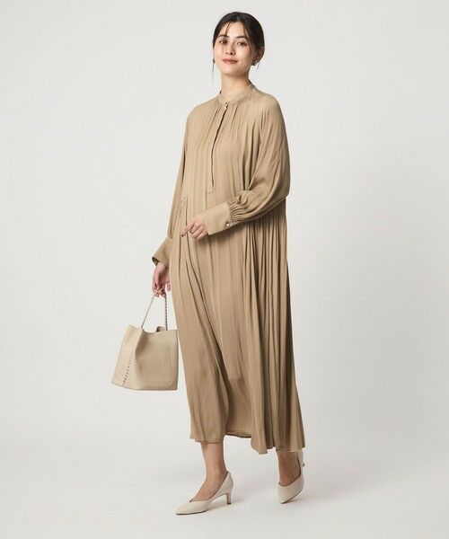 green label relaxing / グリーンレーベル リラクシング ドレス | キリカエ ギャザー ワンピース 3 | 詳細2