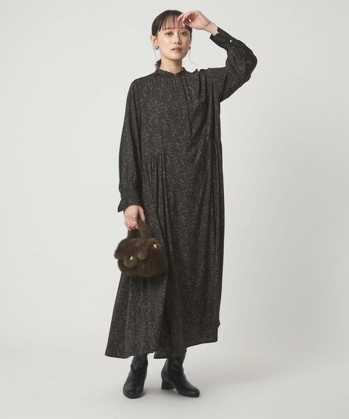 green label relaxing / グリーンレーベル リラクシング ドレス | キリカエ ギャザー ワンピース 3 | 詳細28